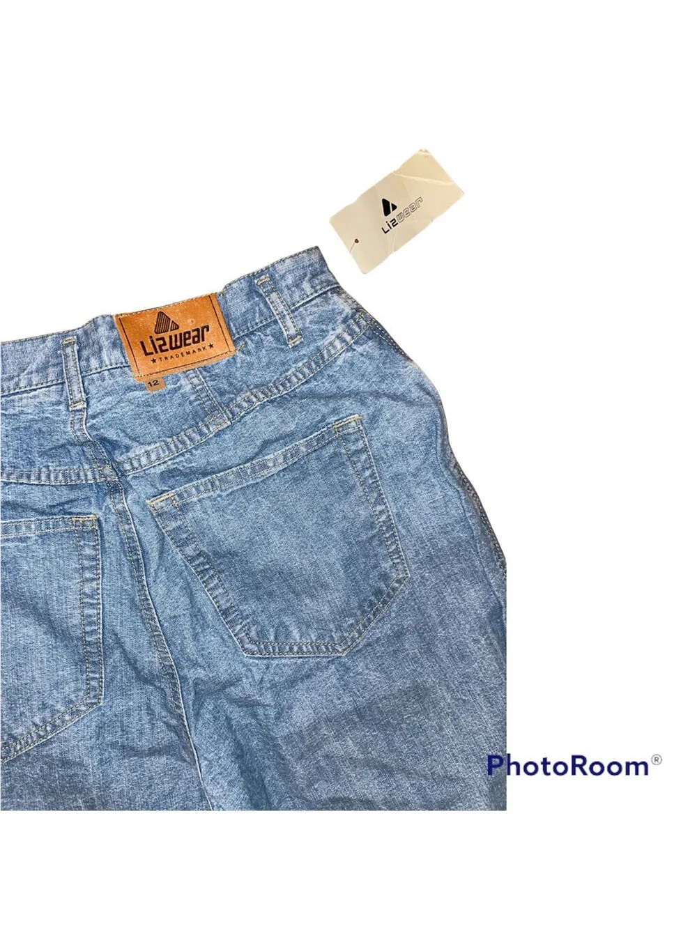 Vintage Lizwear Womens Straight Leg Jeans Blue Light Wash Denim 12 New With Tag!